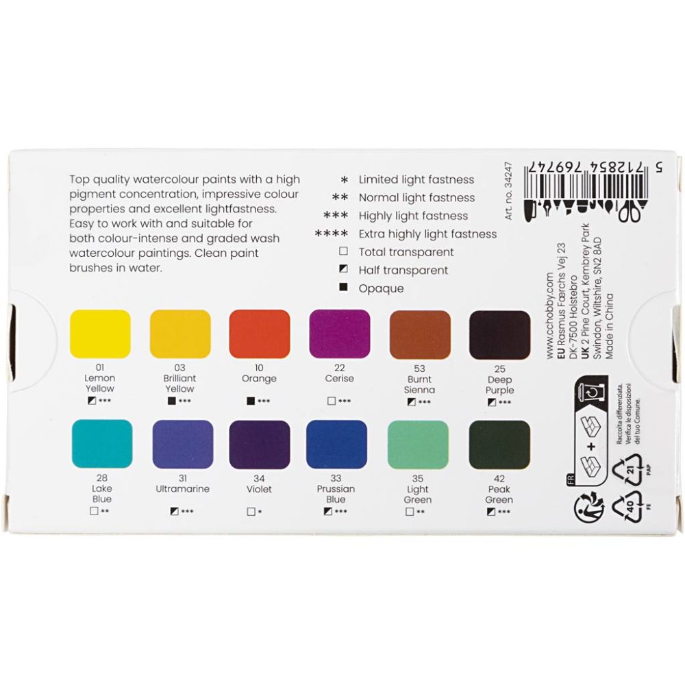 Aquarellfarben "Art Watercolour Paint"