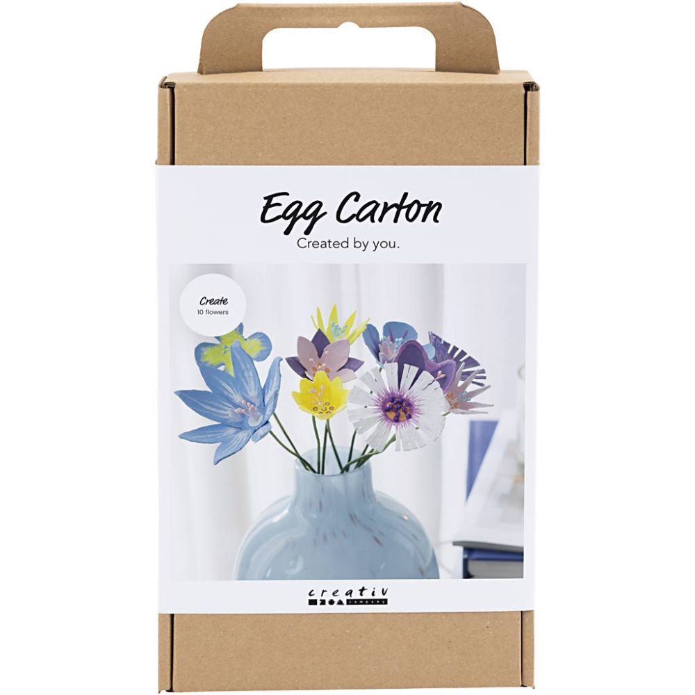 DIY Set Eierkartonblumen