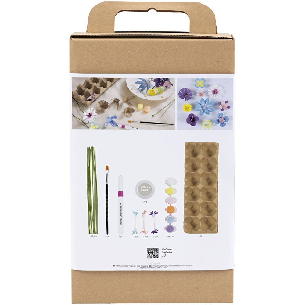 DIY Set Eierkartonblumen