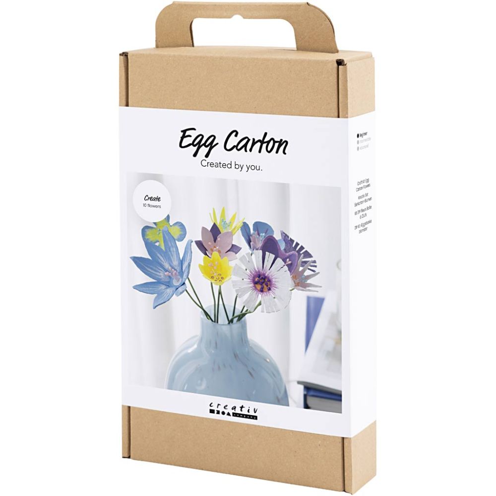 DIY Set Eierkartonblumen
