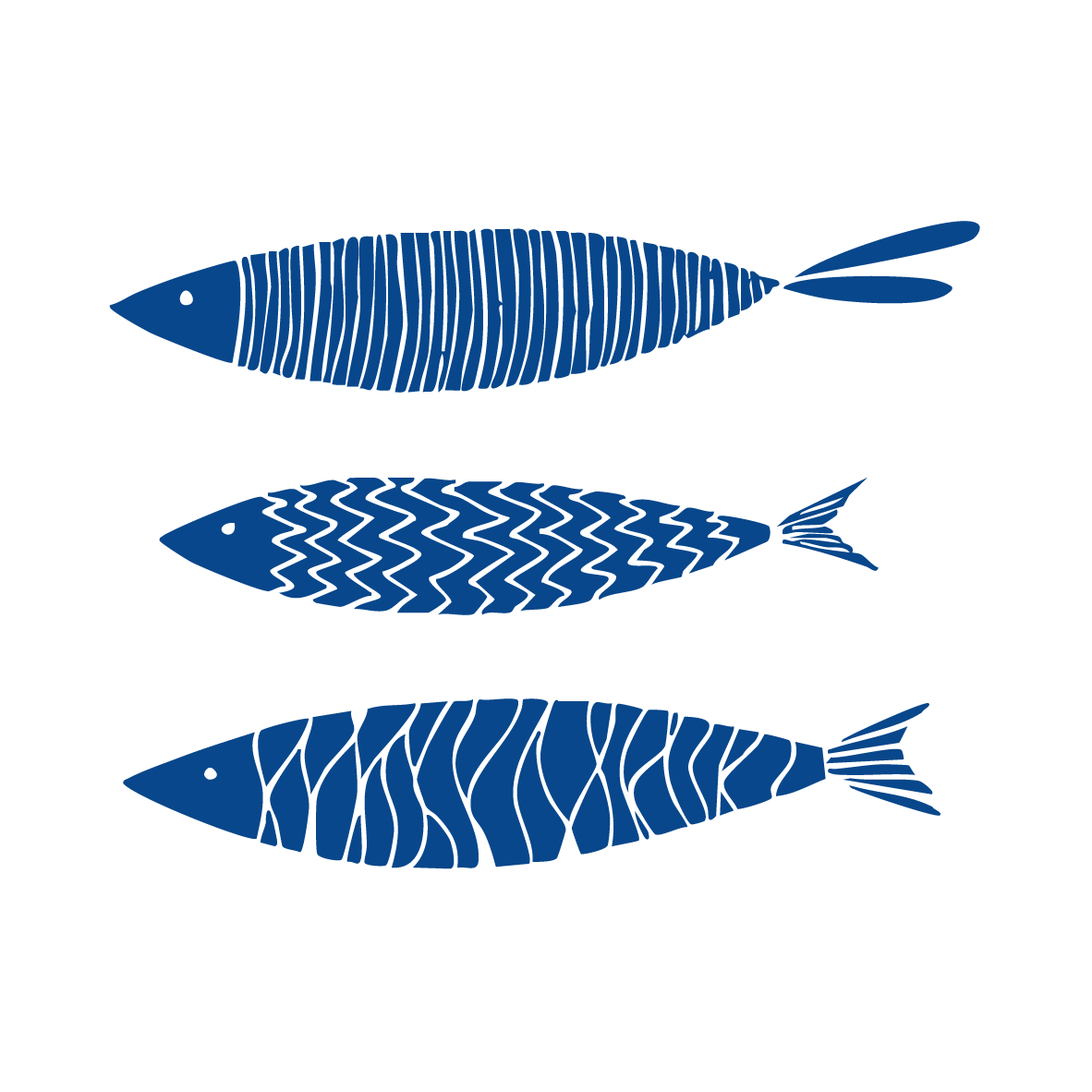 Bügelbild Maritim Fische