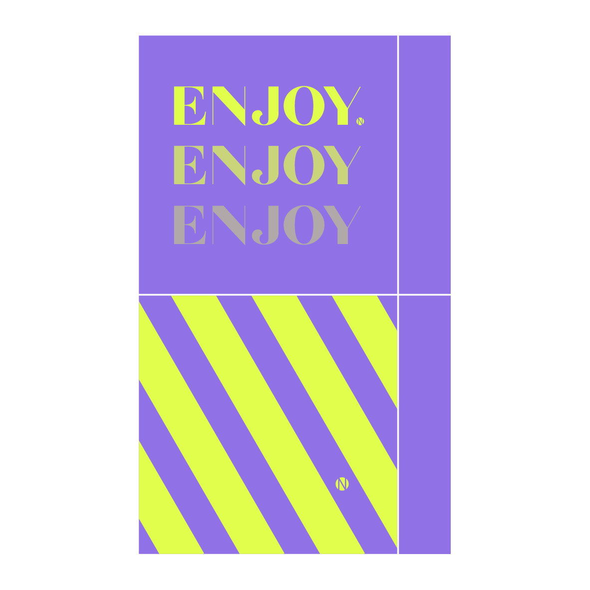 Kissen-Taschenpaneel Cheers Enjoy