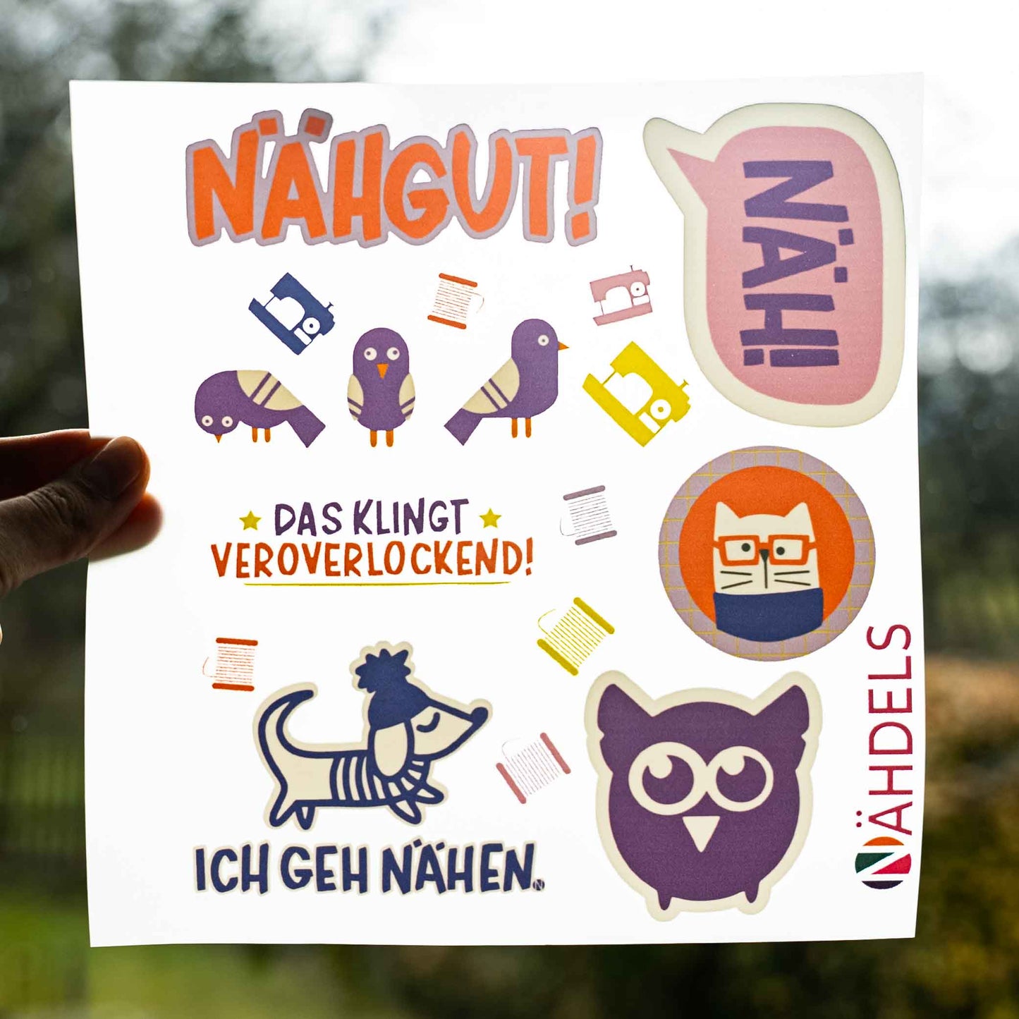 Bügelbild Paneel DIY Eule