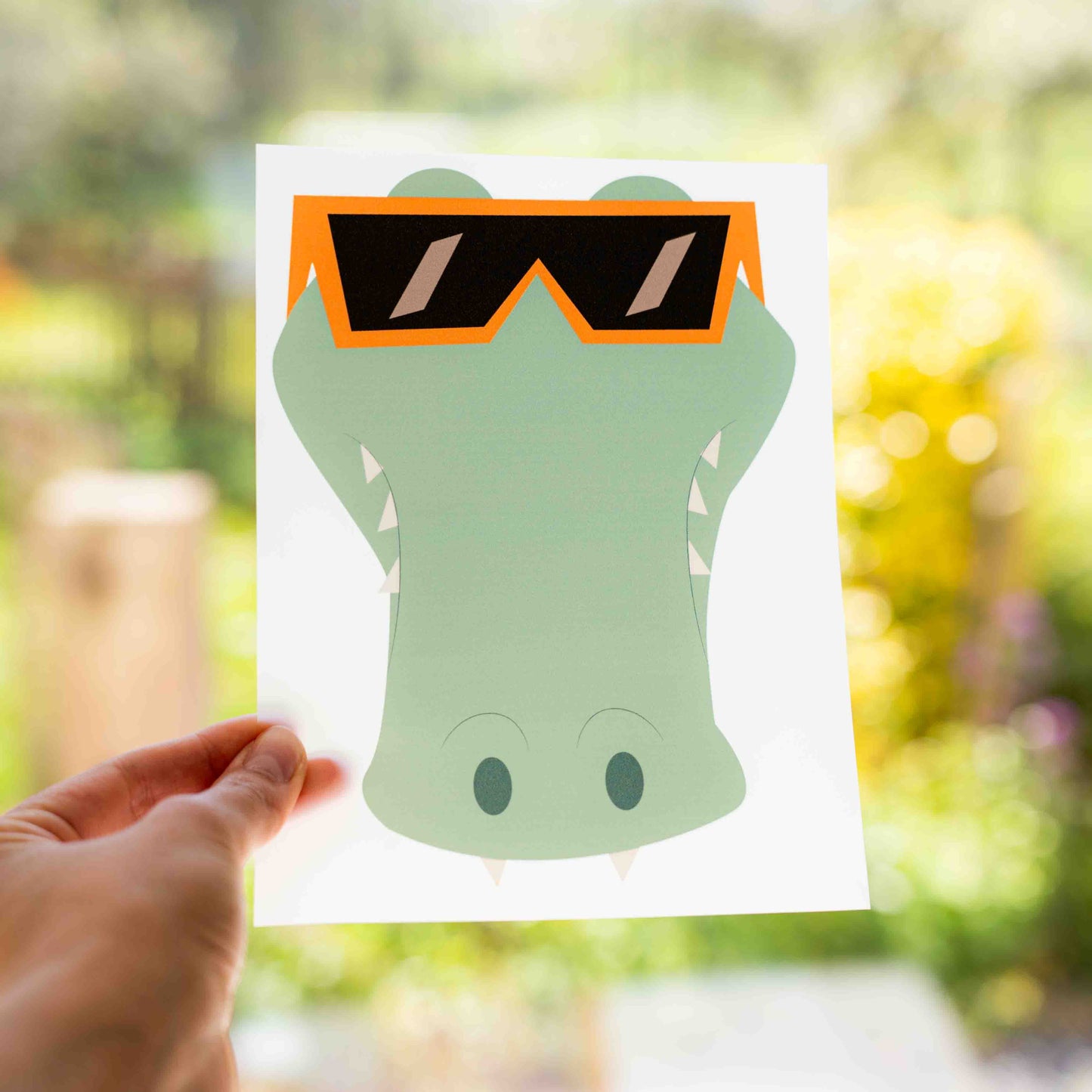 Bügelbild Cool Croc