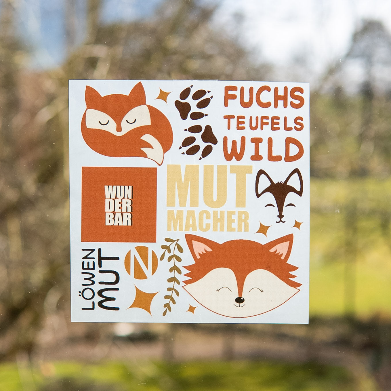 Bügelbilder Paneel Fuchs