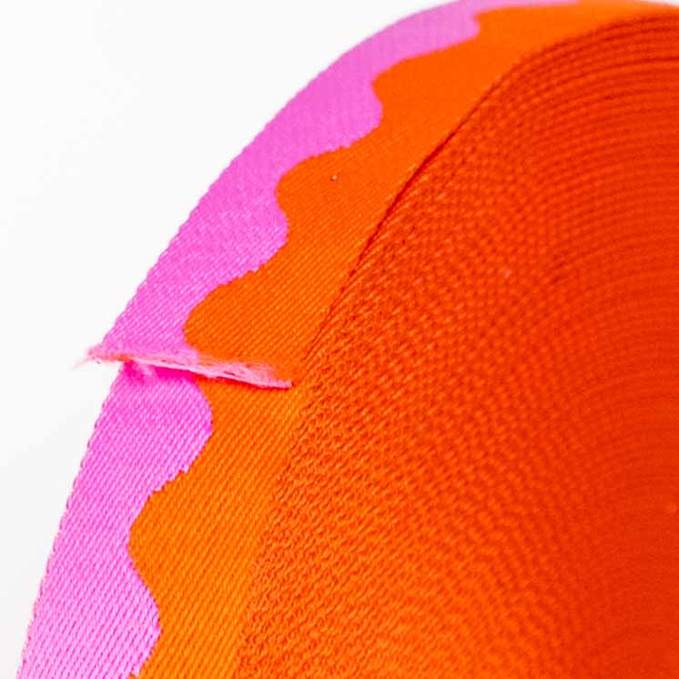 Gurtband Orange Welle