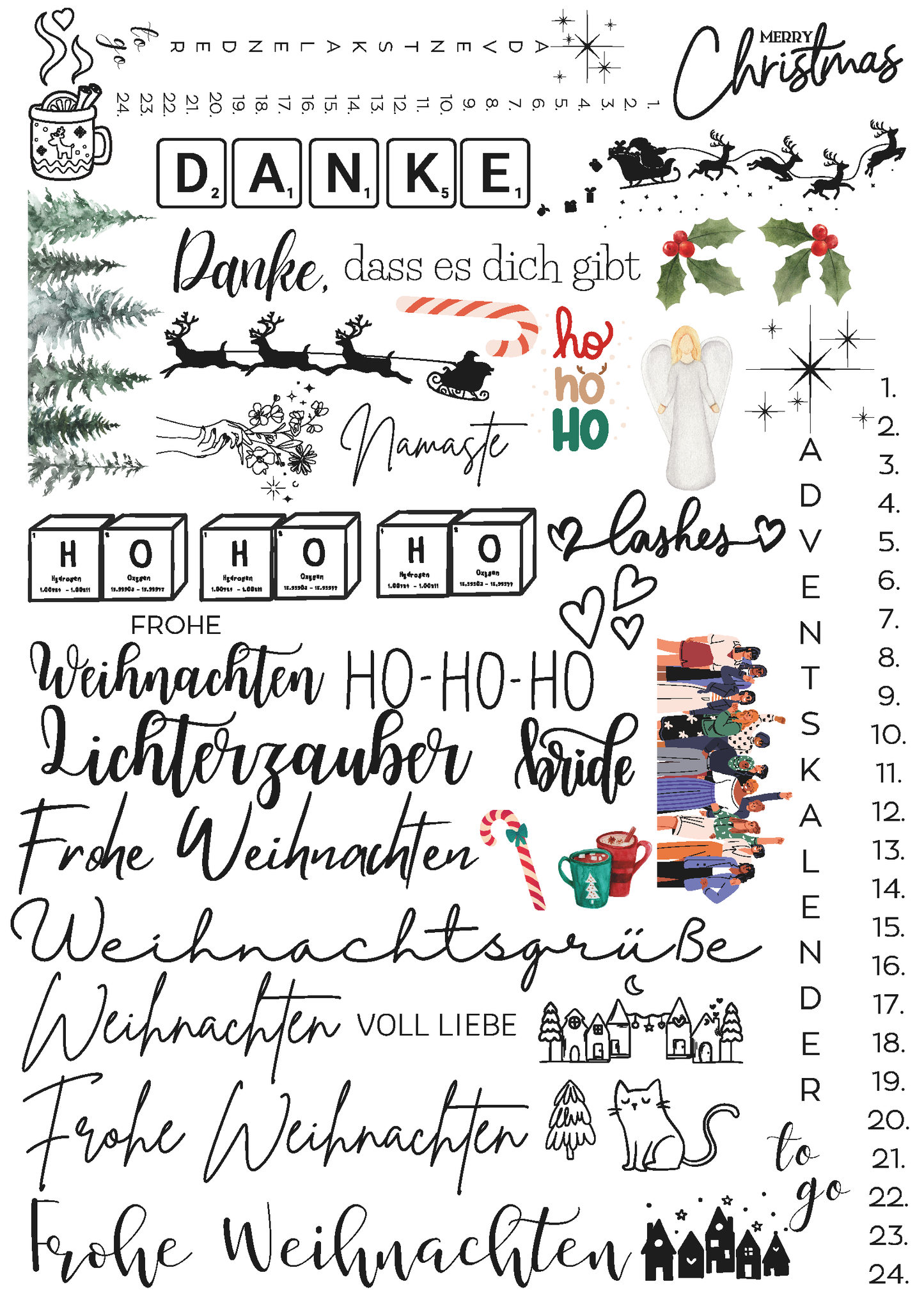 Weihnachtliche Kerzen DIY