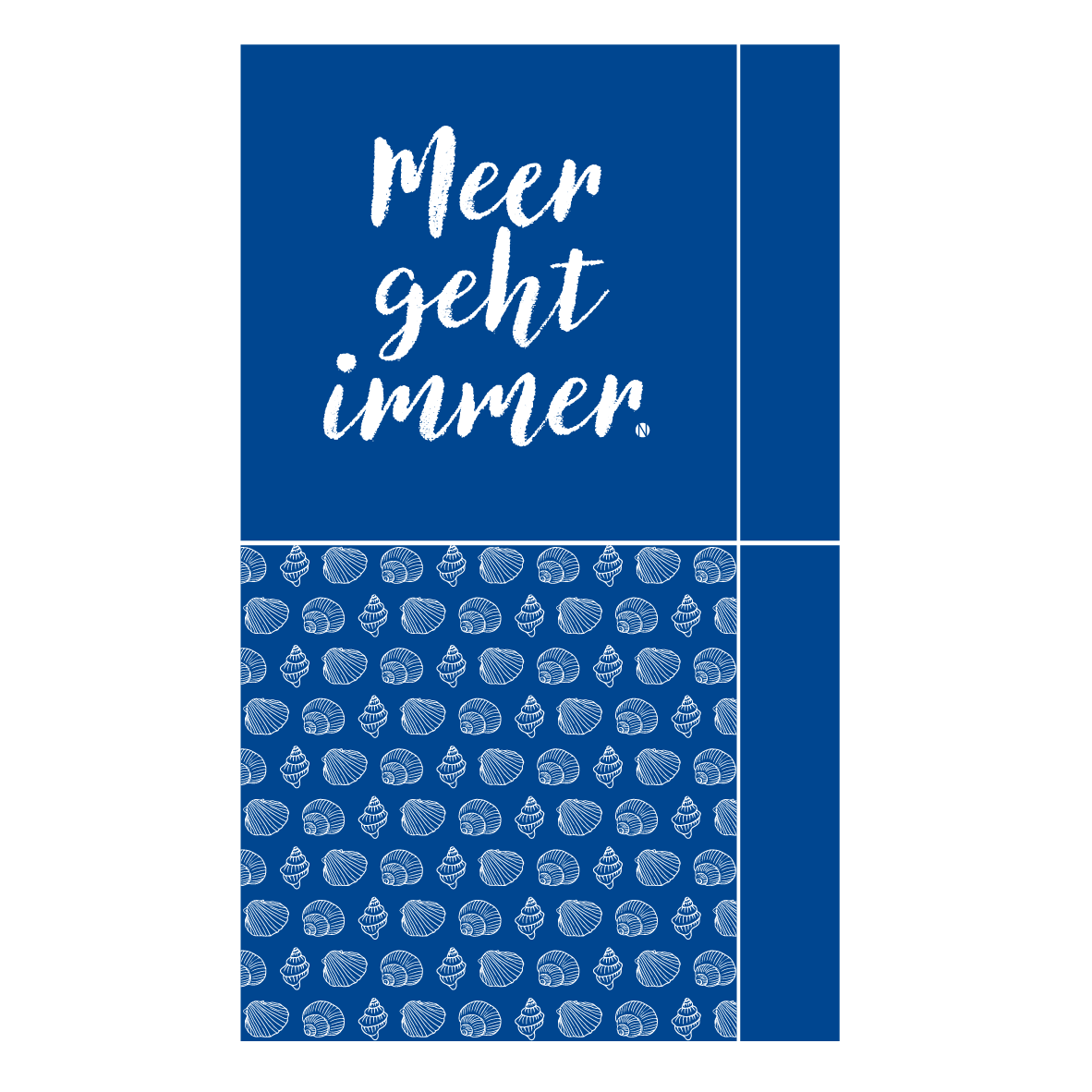Kissen-Taschenpaneel Maritim Muschel