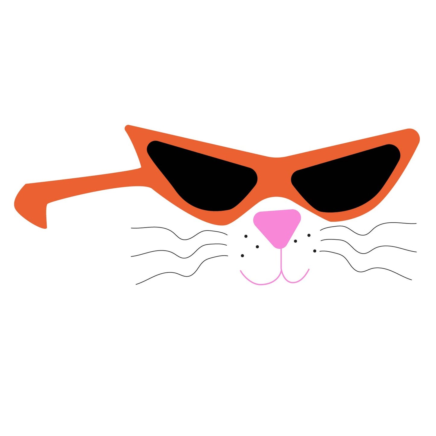 Bügelbild Cool Cat