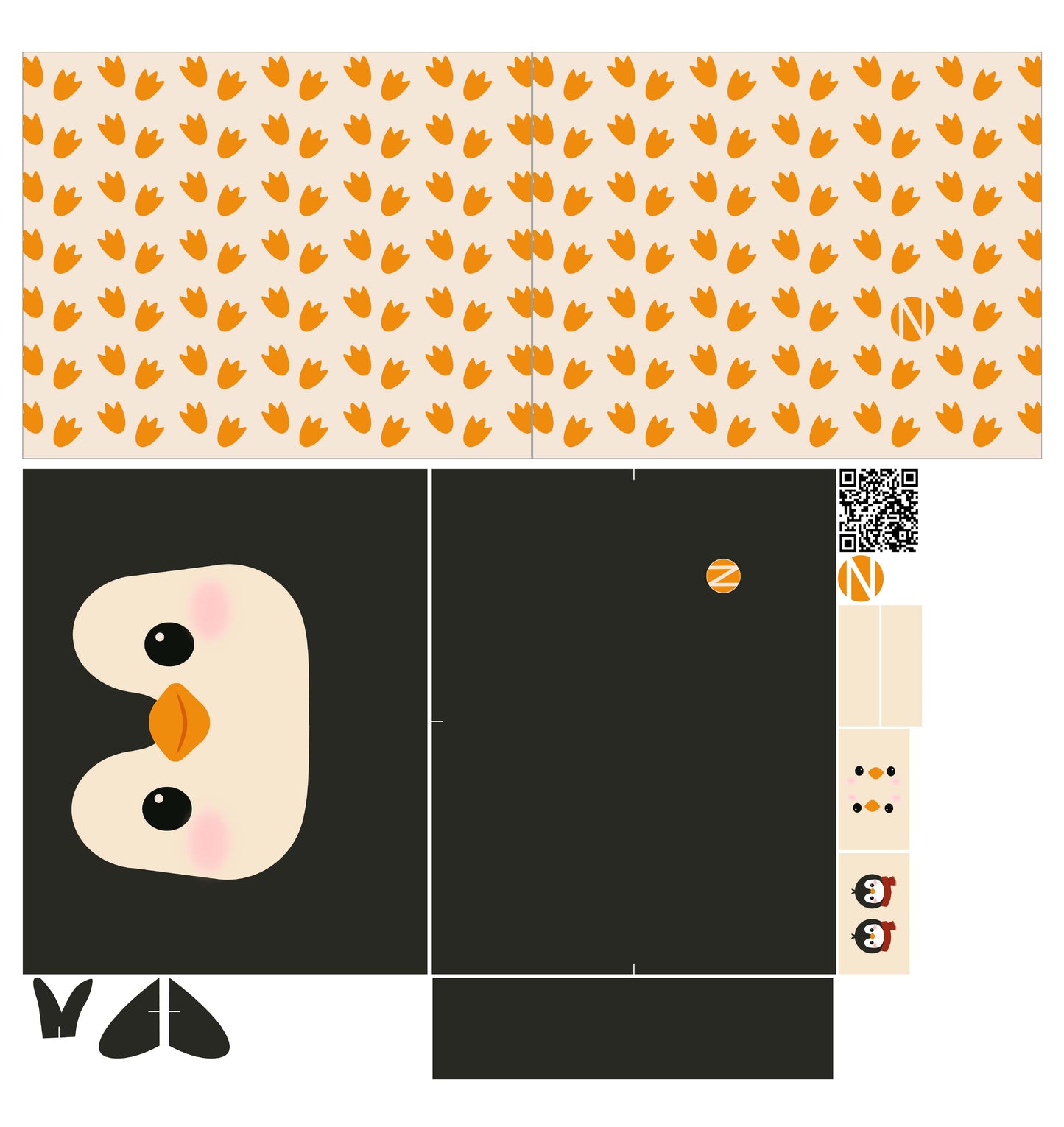 Taschenset Sweet Animals Pinguin