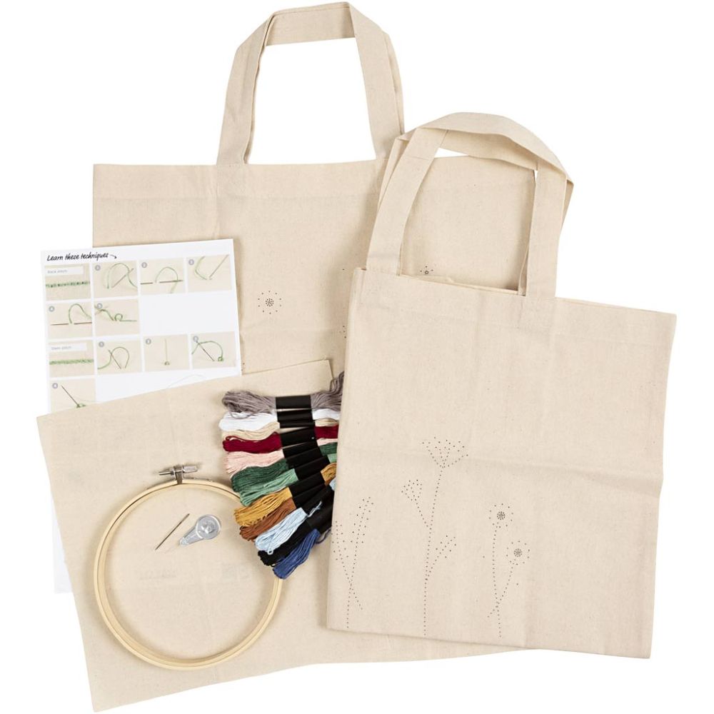 DIY Starter Set Sticken "Florale Taschen"