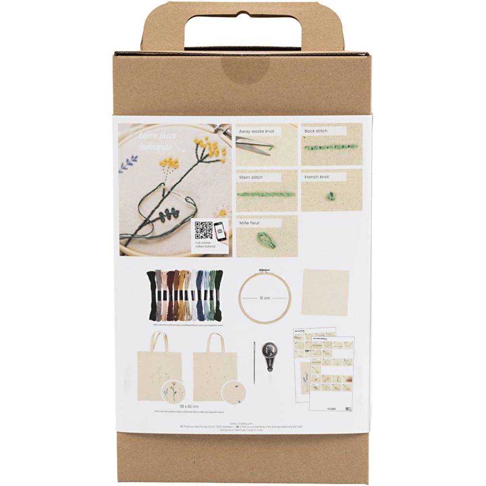 DIY Starter Set Sticken "Florale Taschen"