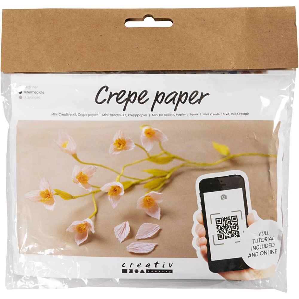 Mini Kreative Set "Krepppapier Blume"