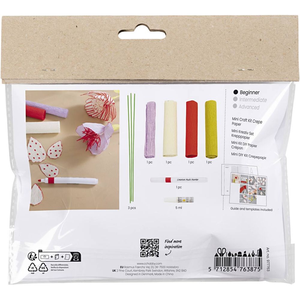 Mini Kreative Set "Kreppblumen"