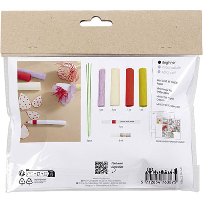 Mini Kreative Set "Kreppblumen"