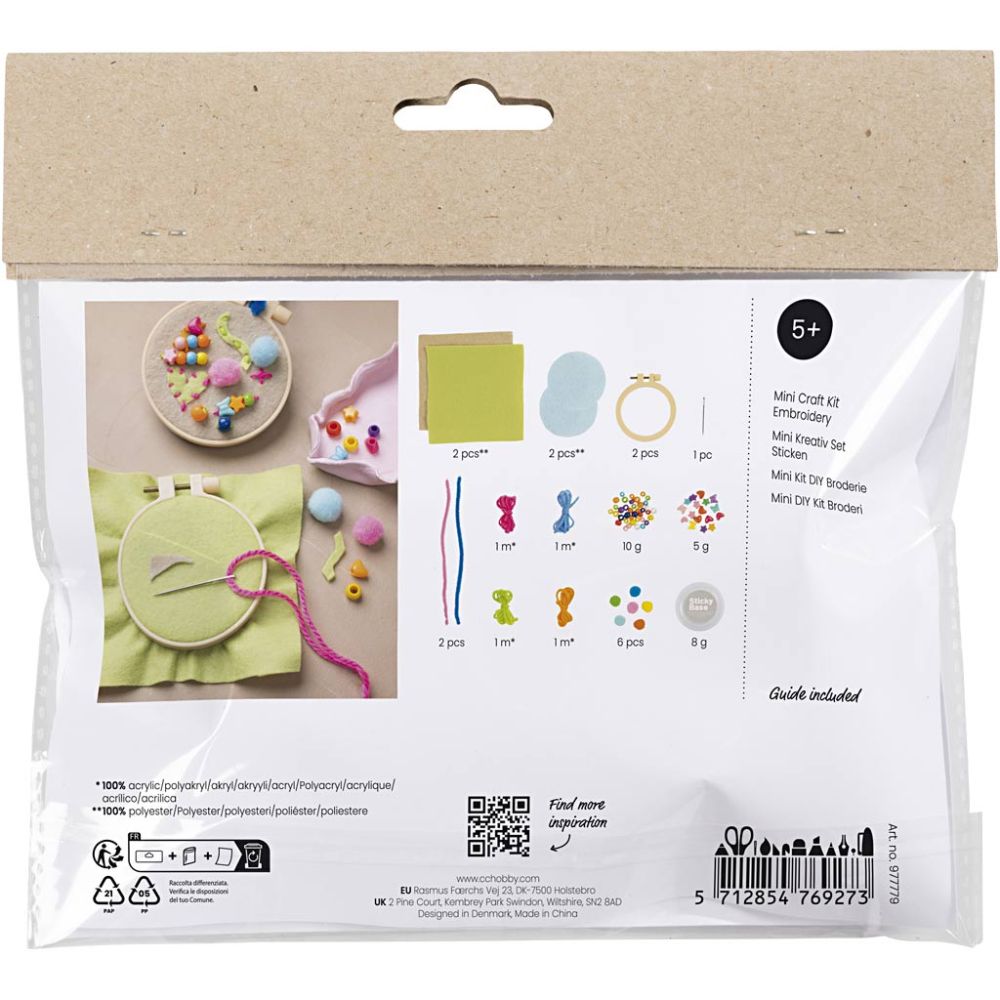 Mini Kreativ Set Sticken für Kinder