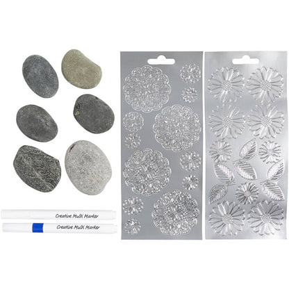 DIY Set Stone Decoration "Steine dekorieren"