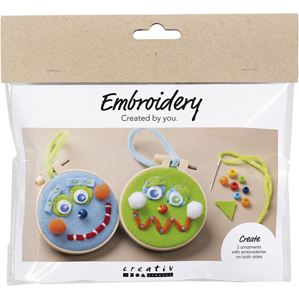 Mini Kreativ Set Sticken für Kinder Smiley