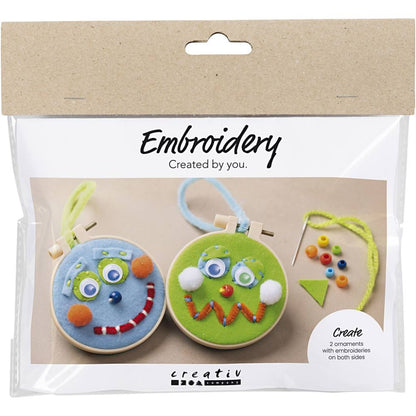 Mini Kreativ Set Sticken für Kinder Smiley