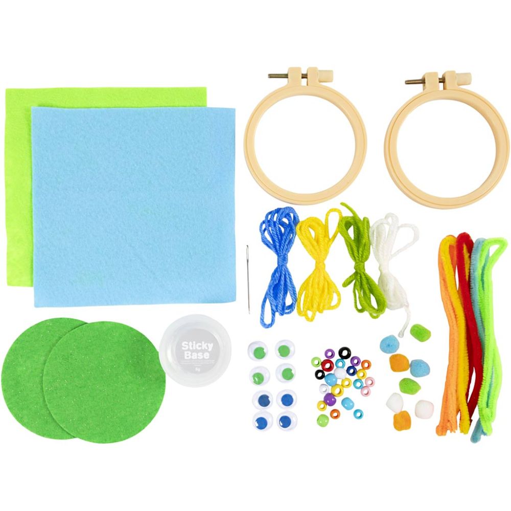 Mini Kreativ Set Sticken für Kinder Smiley