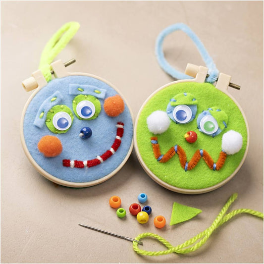 Mini Kreativ Set Sticken für Kinder Smiley