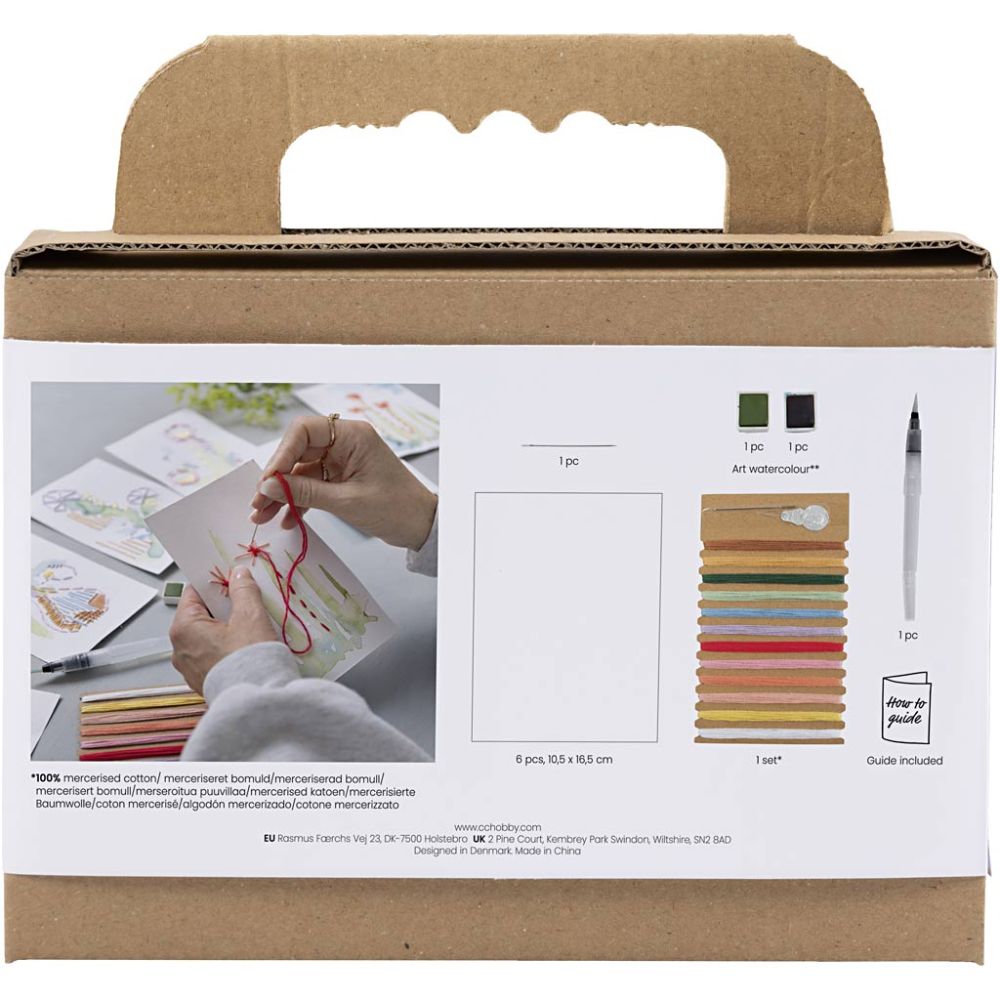 DIY Set Sticken & Malen "Karten"