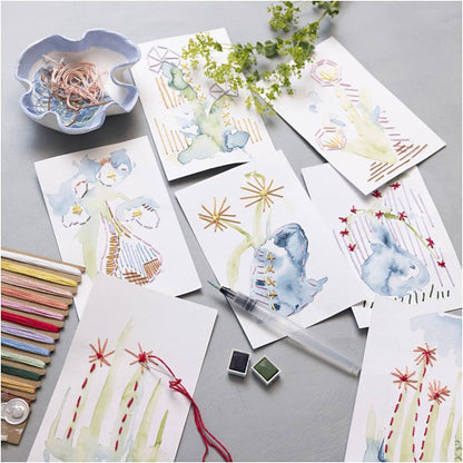 DIY Set Sticken & Malen "Karten"