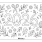 Ausmalkalender 2026 PDF Download