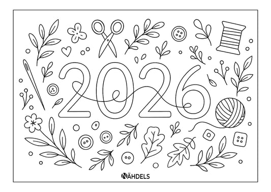 Ausmalkalender 2026 PDF Download