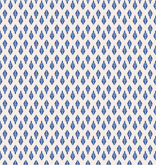 Designpaneel Blue Blätter