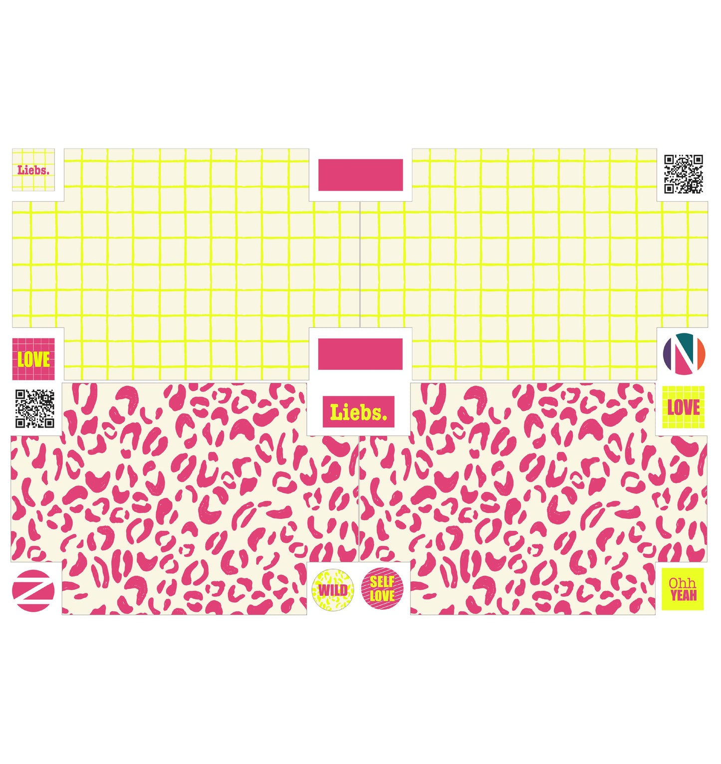 BoxyBag Paneel Neon Grid
