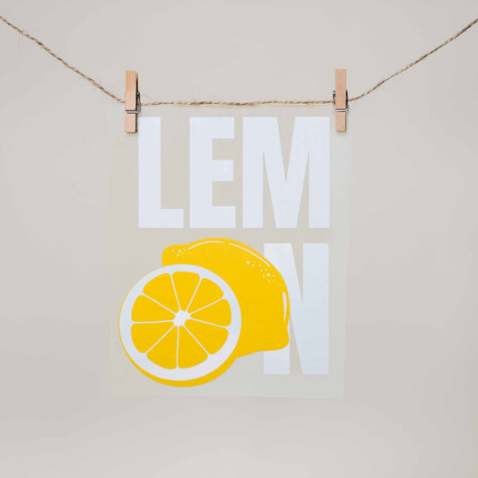 Bügelbild Freche Früchte Zitrone