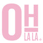 Bügelbild Words Ohlala