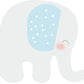 Bügelbild Elefant