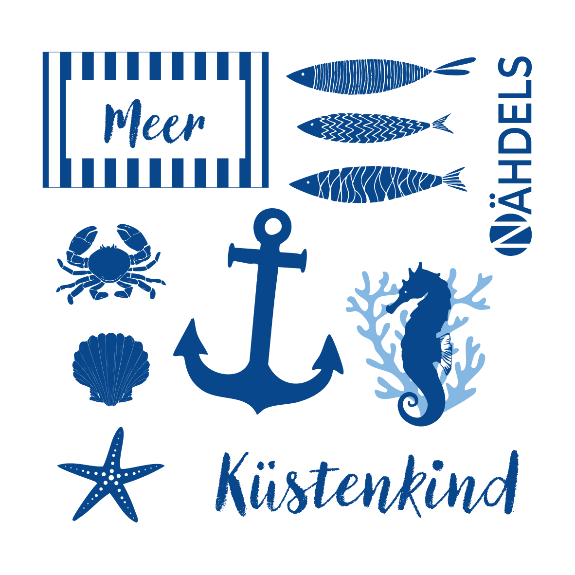 Bügelbild Paneel Maritim