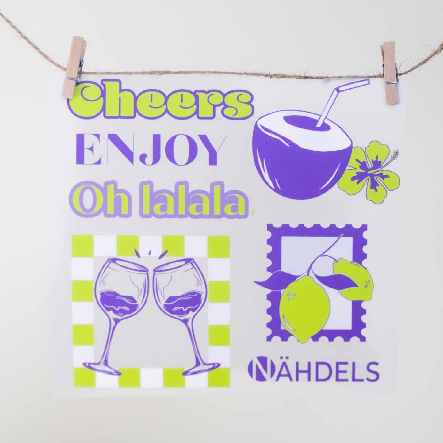 Bügelbild Paneel Cheers