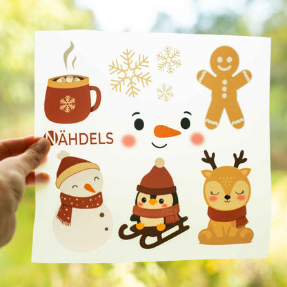 Bügelbild Paneel Winter