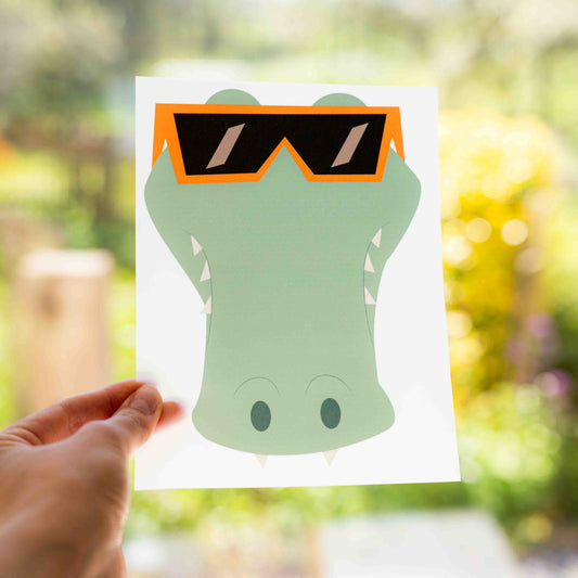 Bügelbild Cool Croc