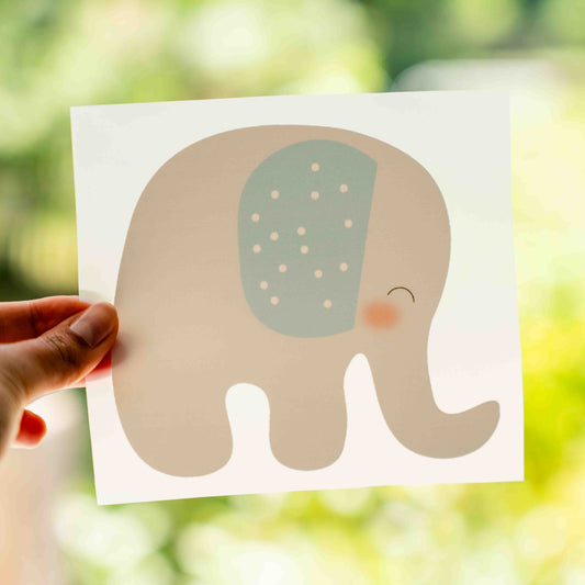 Bügelbild Elefant