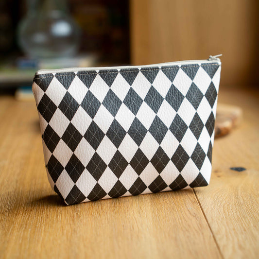 Kosmetiktaschen-Nähset Vintage Raute