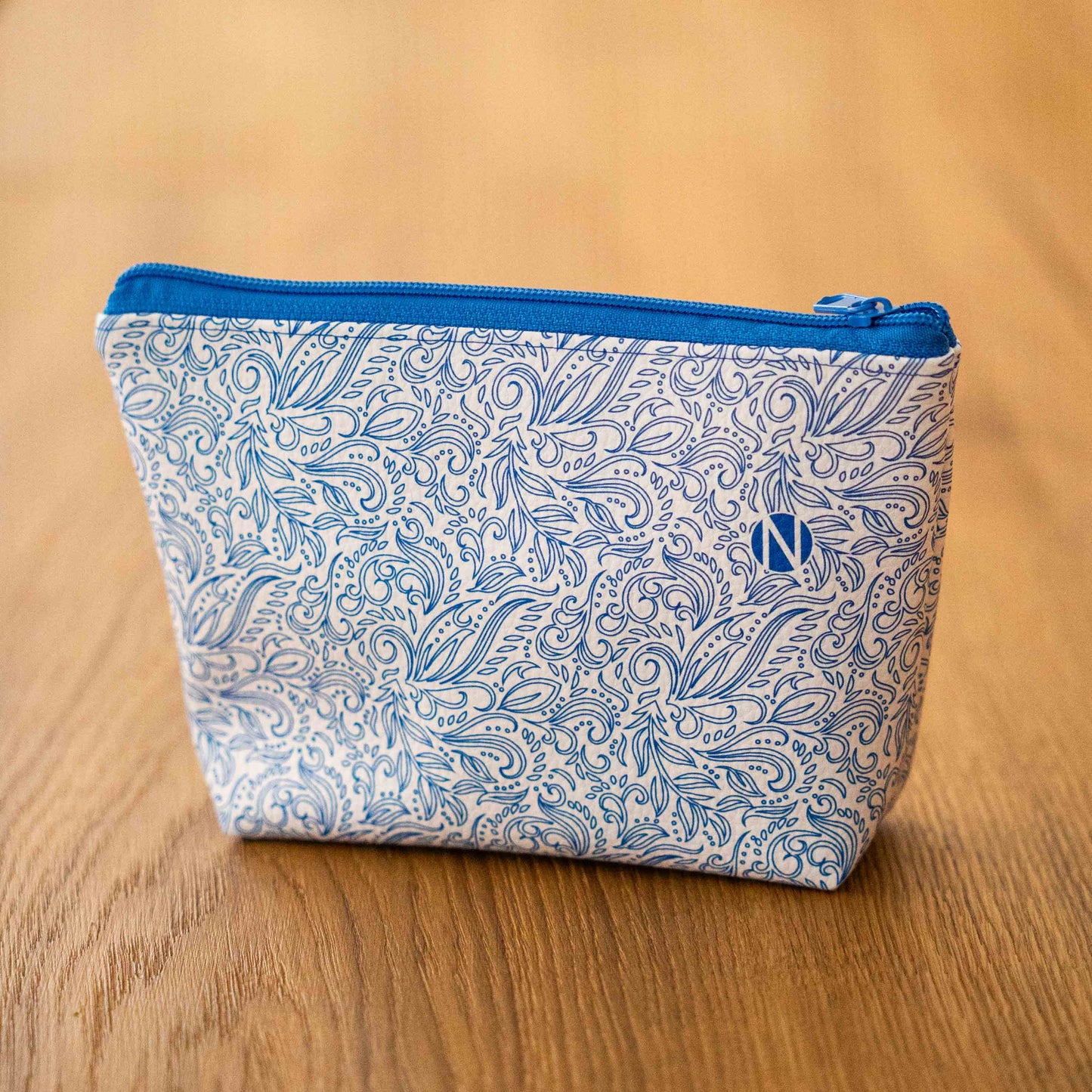 Kosmetiktaschen-Nähset Blue Blüten