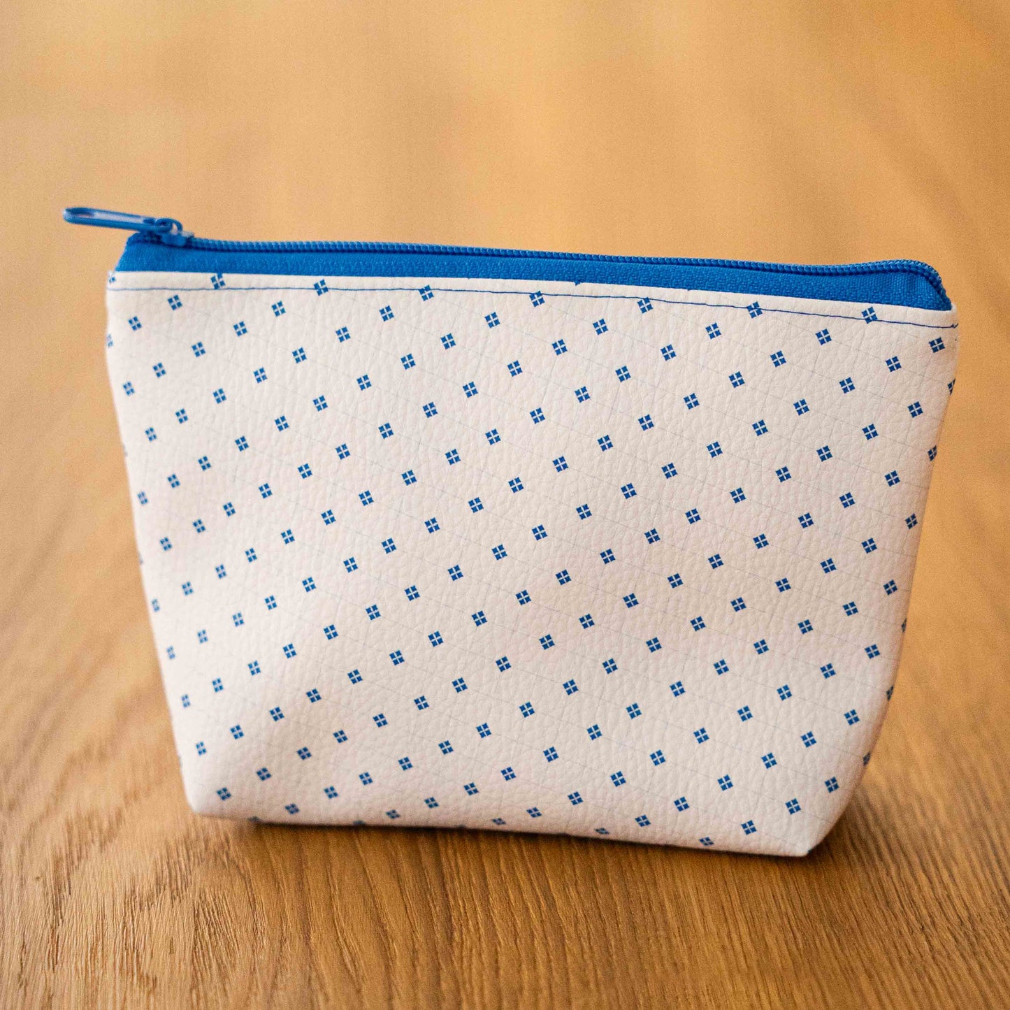 Kosmetiktaschen-Nähset Blue Würfel