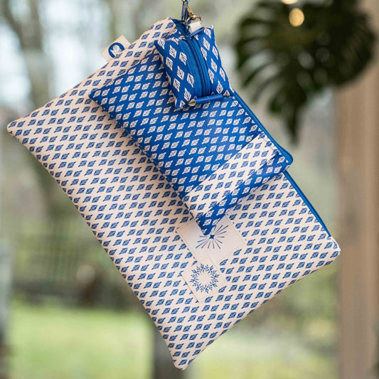 Office Set Blue Blätter