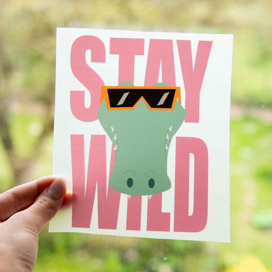 Bügelbild Stay Wild