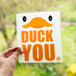 Bügelbild Duck You