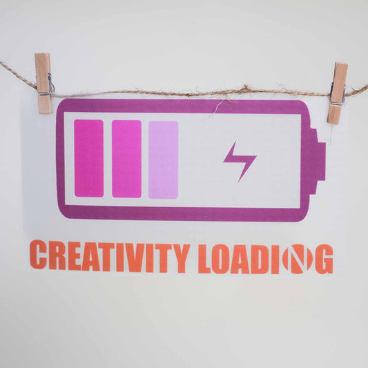 Bügelbild Creativity loading