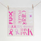 Bügelbild Paneel Pink Ribbon