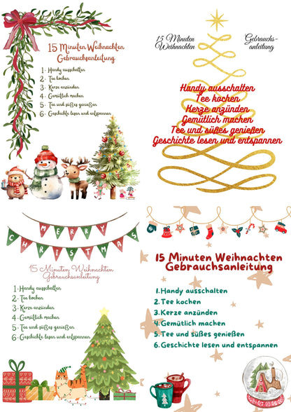 15 Minuten Weihnachten Gebrauchsanleitung