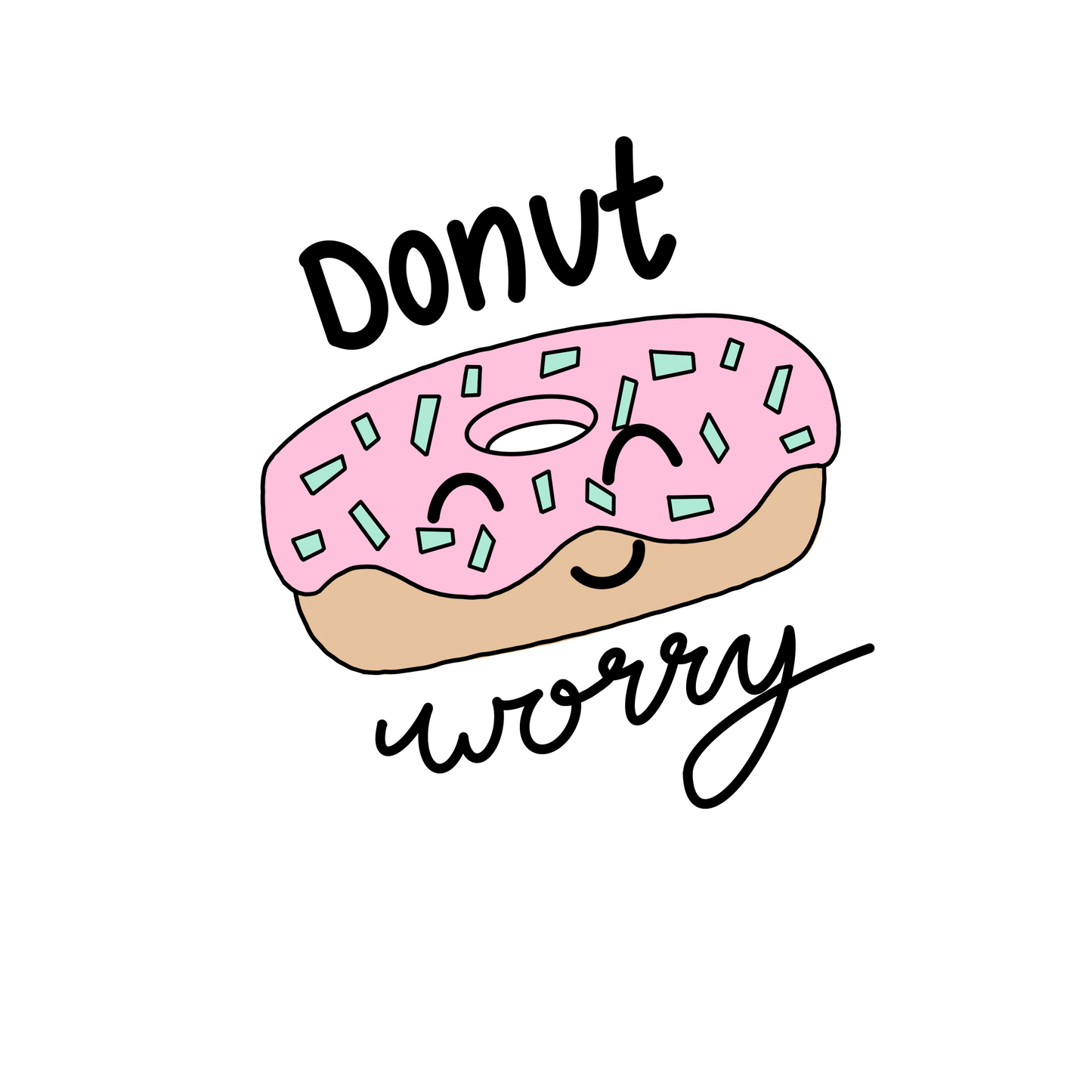 Plotterdatei "Donut worry"