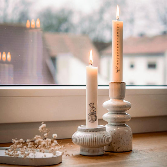 Weihnachtliche Kerzen DIY